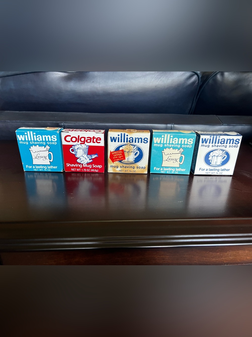 Vintage Antique Williams and Colgate Shaving Soap Boxes